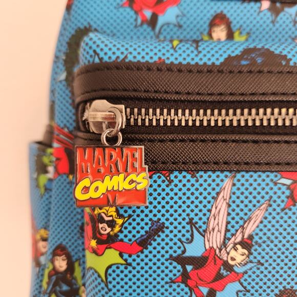 Loungefly Exclusive Women of Marvel Mini Backpack Shoulder Bag Hardtag NWT - Picture 3 of 7